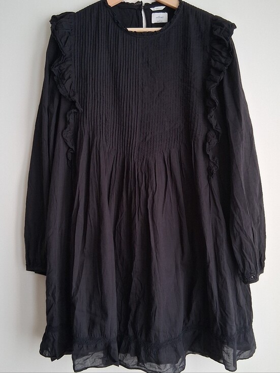 Aritzia Dresses & Skirts - Aritzia Wilfred La Boheme Elie Broderie Cotton Lace Eyelet Dress Black Large